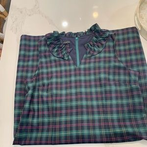 Talbots plaid dress, size 12.